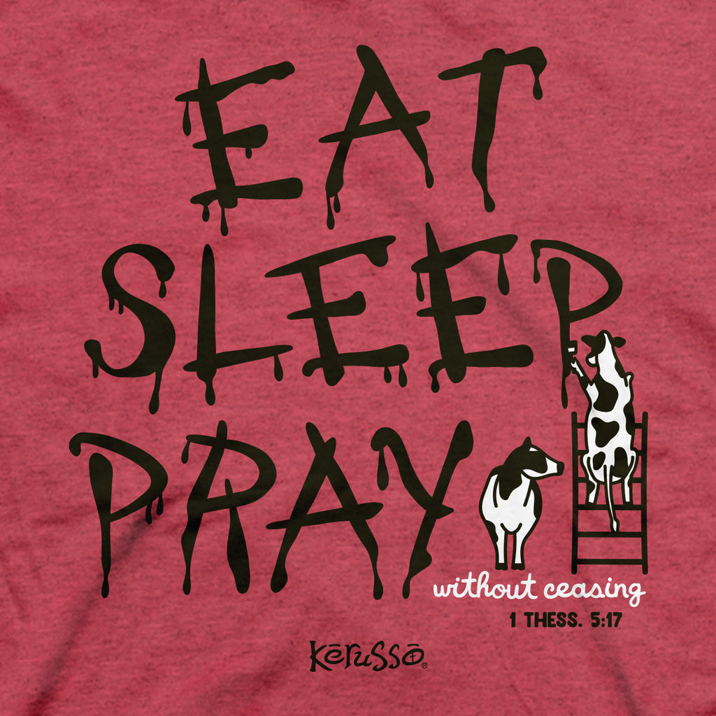 Kerusso Christian T-Shirt Eat Sleep Pray Hoodie, Sweatshirt | CiraTrend.com (Image 2)