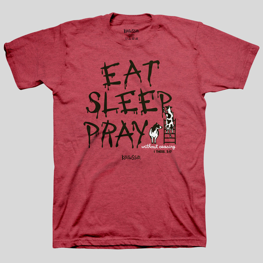 Kerusso Christian T-Shirt Eat Sleep Pray Hoodie, Sweatshirt | CiraTrend.com (Image 1)