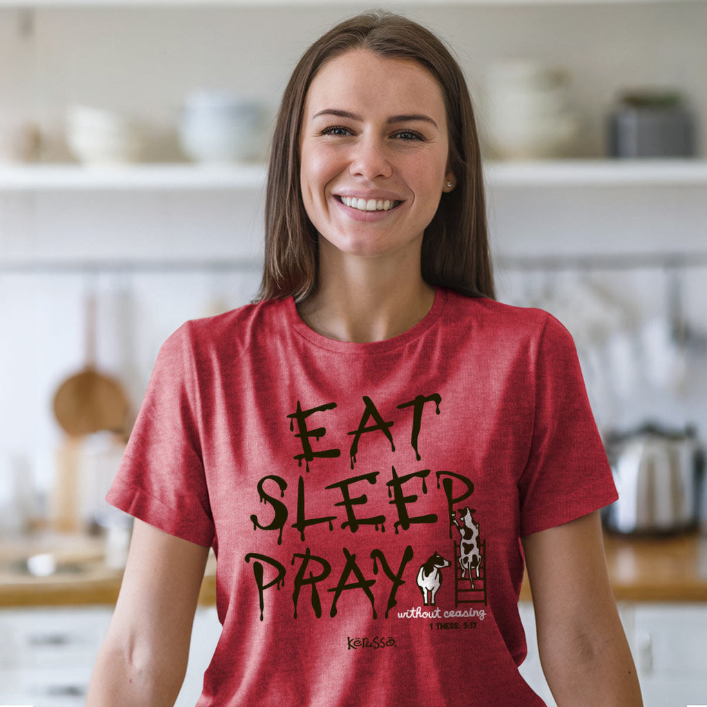Kerusso Christian T-Shirt Eat Sleep Pray Hoodie, Sweatshirt | CiraTrend.com (Image 5)