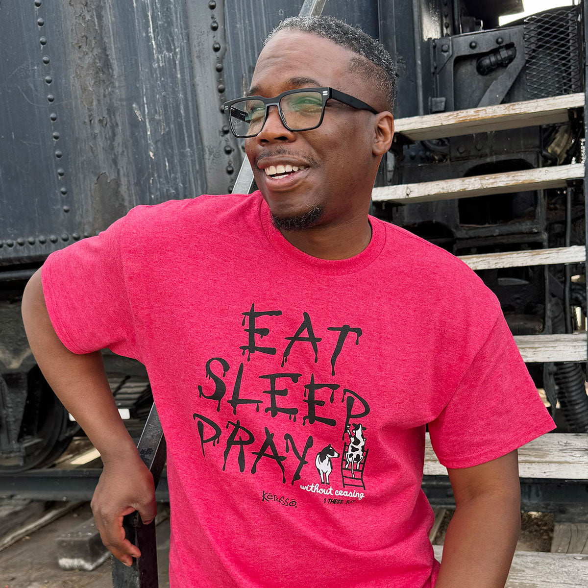 Kerusso Christian T-Shirt Eat Sleep Pray Hoodie, Sweatshirt | CiraTrend.com (Image 3)