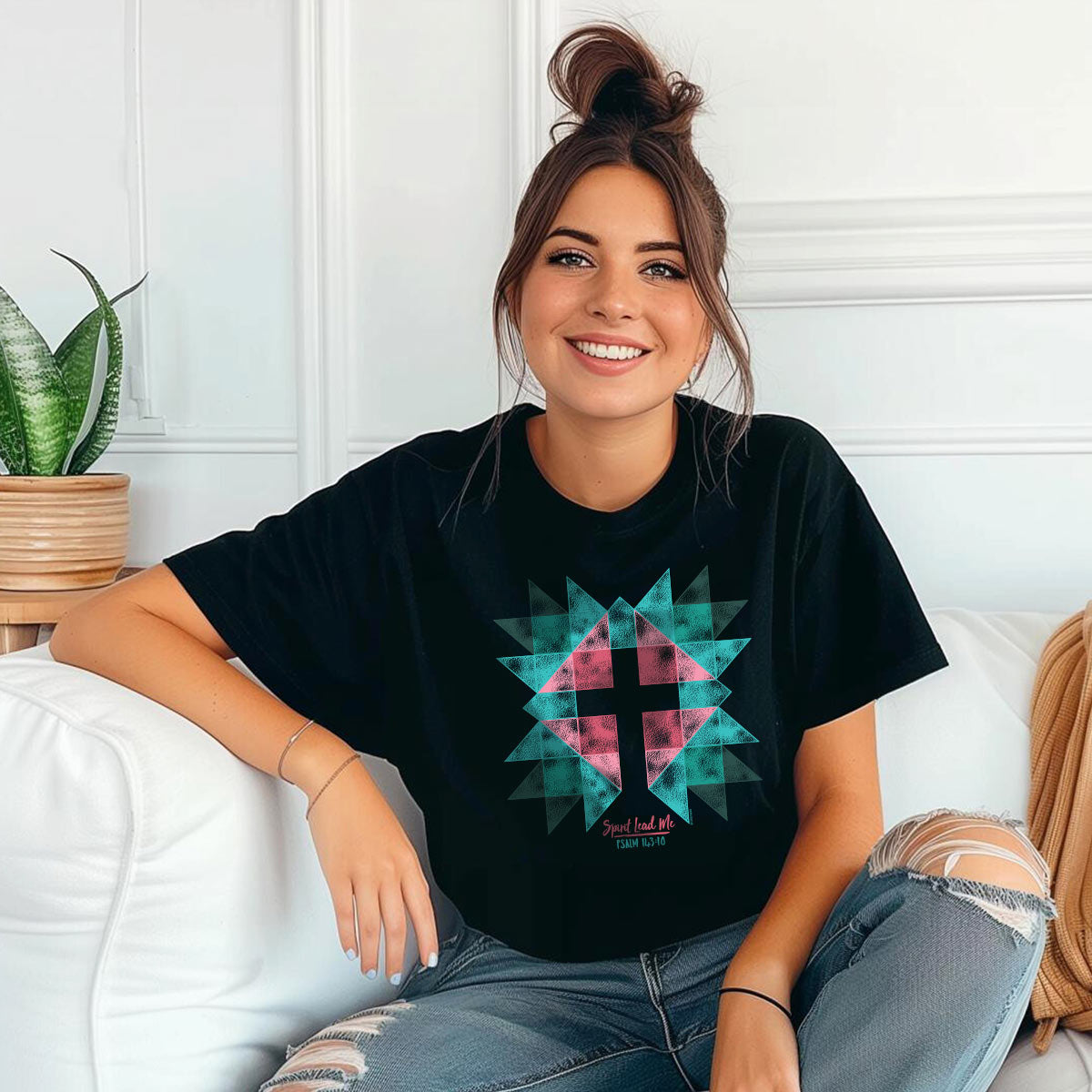Kerusso Womens T-Shirt Cross Hoodie, Sweatshirt | CiraTrend.com (Image 3)