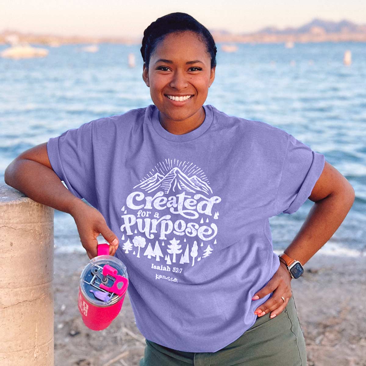 Kerusso Womens T-Shirt Created Isaiah 52:7 Hoodie, Sweatshirt | CiraTrend.com (Image 3)