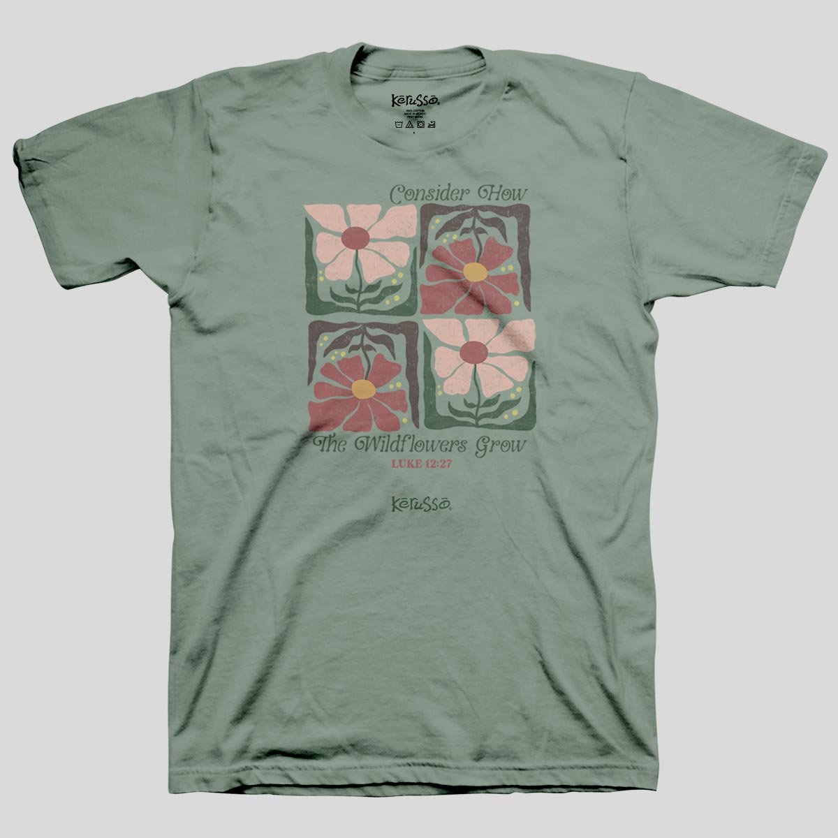Kerusso Womens T-Shirt Wildflowers Hoodie, Sweatshirt | CiraTrend.com (Image 1)