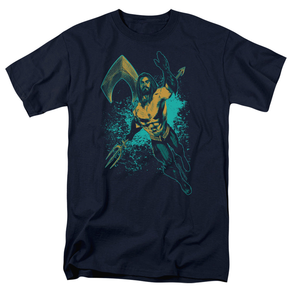 Aquaman Movie Make A Splash Mens T Shirt Navy Hoodie, Sweatshirt | CiraTrend.com