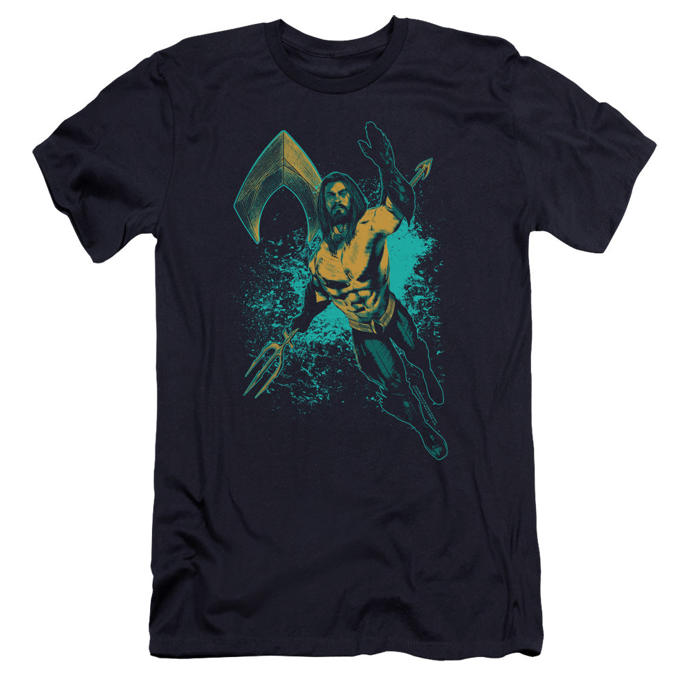 Aquaman Movie Make A Splash Hbo Premium Bella Canvas Slim Fit Mens T Shirt Navy Hoodie, Sweatshirt | CiraTrend.com (Image 1)