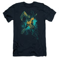 Aquaman Movie Make A Splash Slim Fit Mens T Shirt Navy Blue Hoodie, Sweatshirt | CiraTrend.com