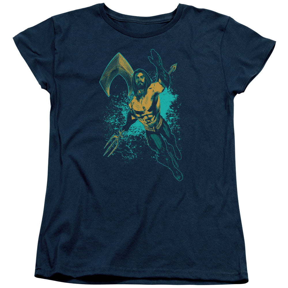 Aquaman Movie Make A Splash Womens T Shirt Navy Blue Hoodie, Sweatshirt | CiraTrend.com