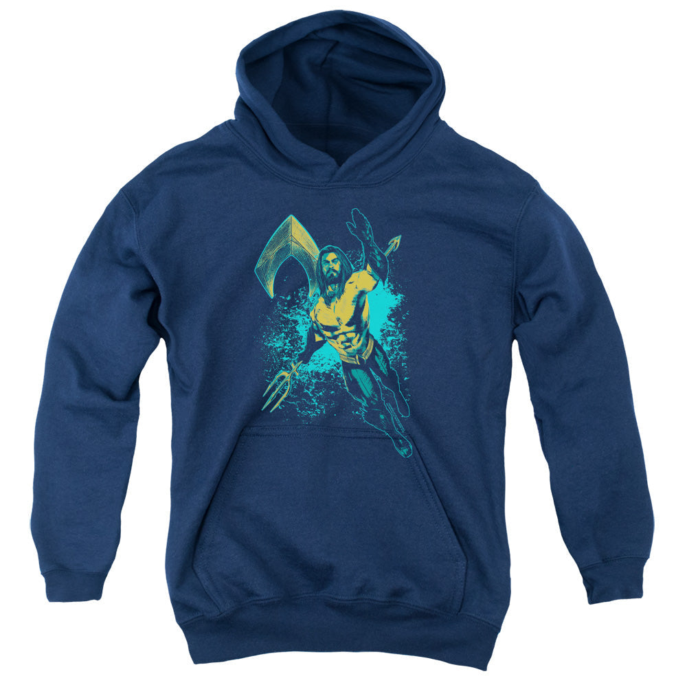 Aquaman Movie Make A Splash Kids Youth Hoodie Navy Blue T-Shirts, Sweatshirt | CiraTrend.com