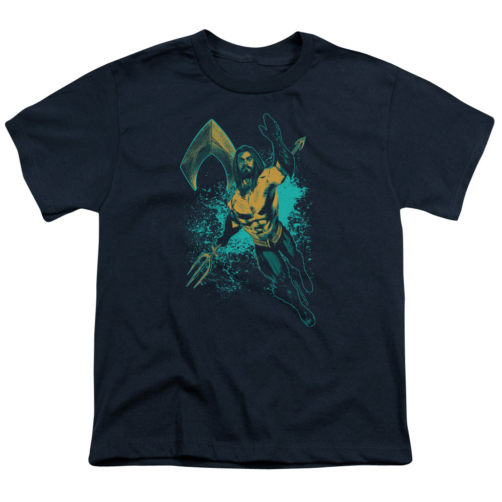 Aquaman Movie Make A Splash Kids Youth T Shirt Navy Blue Hoodie, Sweatshirt | CiraTrend.com
