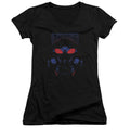 Aquaman Movie Black Manta Junior Sheer Cap Sleeve V-Neck Womens T Shirt Black Hoodie, Sweatshirt | CiraTrend.com