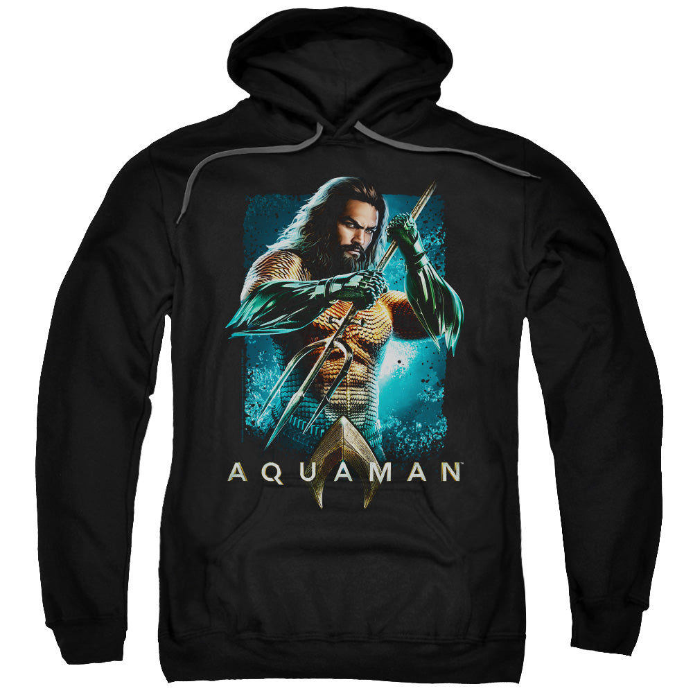 Aquaman Movie Trident Mens Hoodie Black T-Shirts, Sweatshirt | CiraTrend.com (Image 1)