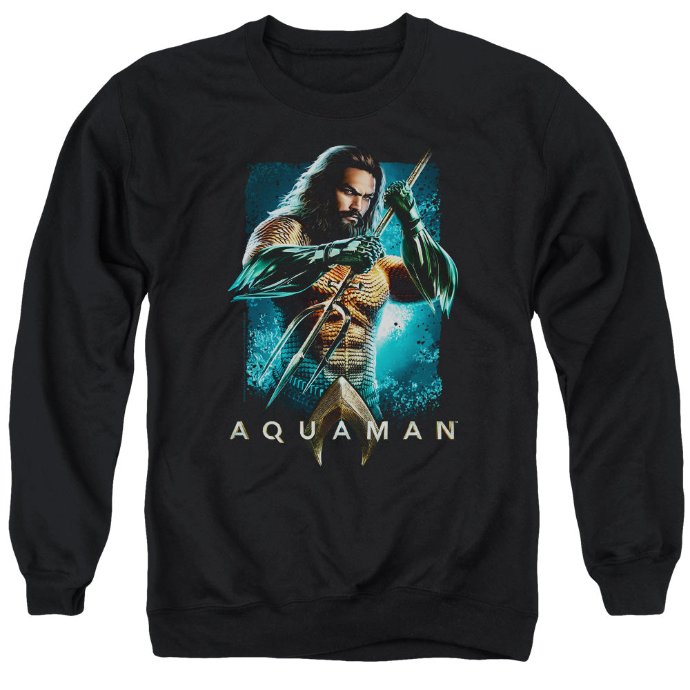Aquaman Movie Trident Mens Crewneck Sweatshirt Black T-Shirts, Hoodie | CiraTrend.com