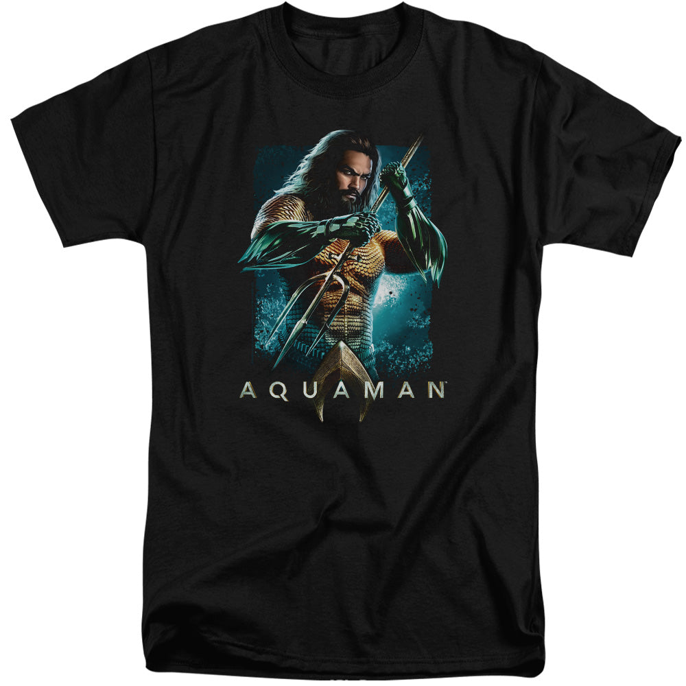 Aquaman Movie Trident Mens Tall T Shirt Black Hoodie, Sweatshirt | CiraTrend.com (Image 2)