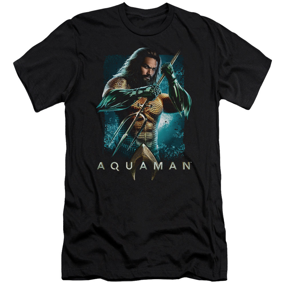 Aquaman Movie Trident Premium Bella Canvas Slim Fit Mens T Shirt Black Hoodie, Sweatshirt | CiraTrend.com