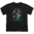 Aquaman Movie Trident Kids Youth T Shirt Black Hoodie, Sweatshirt | CiraTrend.com