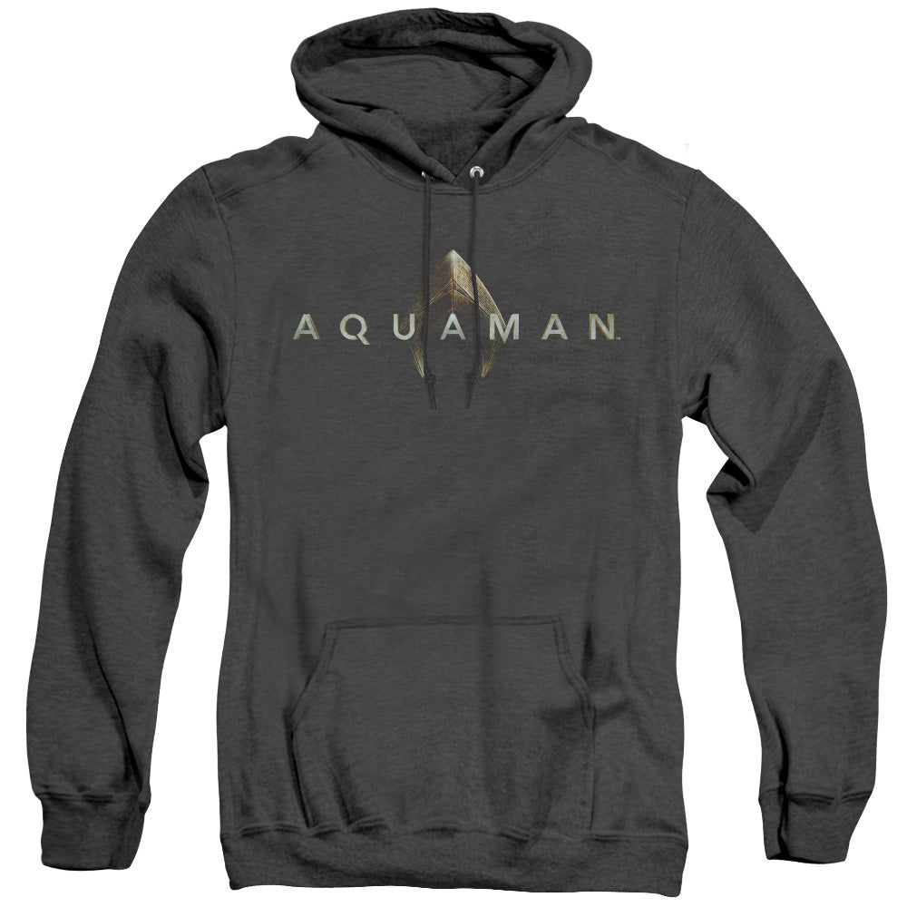 Aquaman Movie Logo Mens Heather Hoodie Black T-Shirts, Sweatshirt | CiraTrend.com (Image 2)