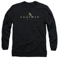 Aquaman Movie Logo Mens Long Sleeve Shirt Black Hoodie, Sweatshirt | CiraTrend.com (Image 1)