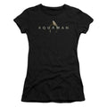 Aquaman Movie Logo Junior Sheer Cap Sleeve Womens T Shirt Black Hoodie, Sweatshirt | CiraTrend.com