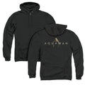 Aquaman Movie Logo Back Print Zipper Mens Hoodie Black T-Shirts, Sweatshirt | CiraTrend.com