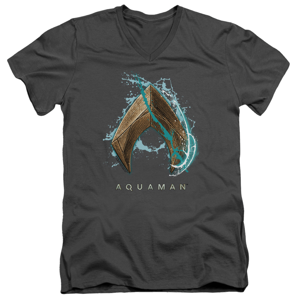 Aquaman Movie Water Shield - Men's V-Neck T-Shirt Hoodie, Sweatshirt | CiraTrend.com