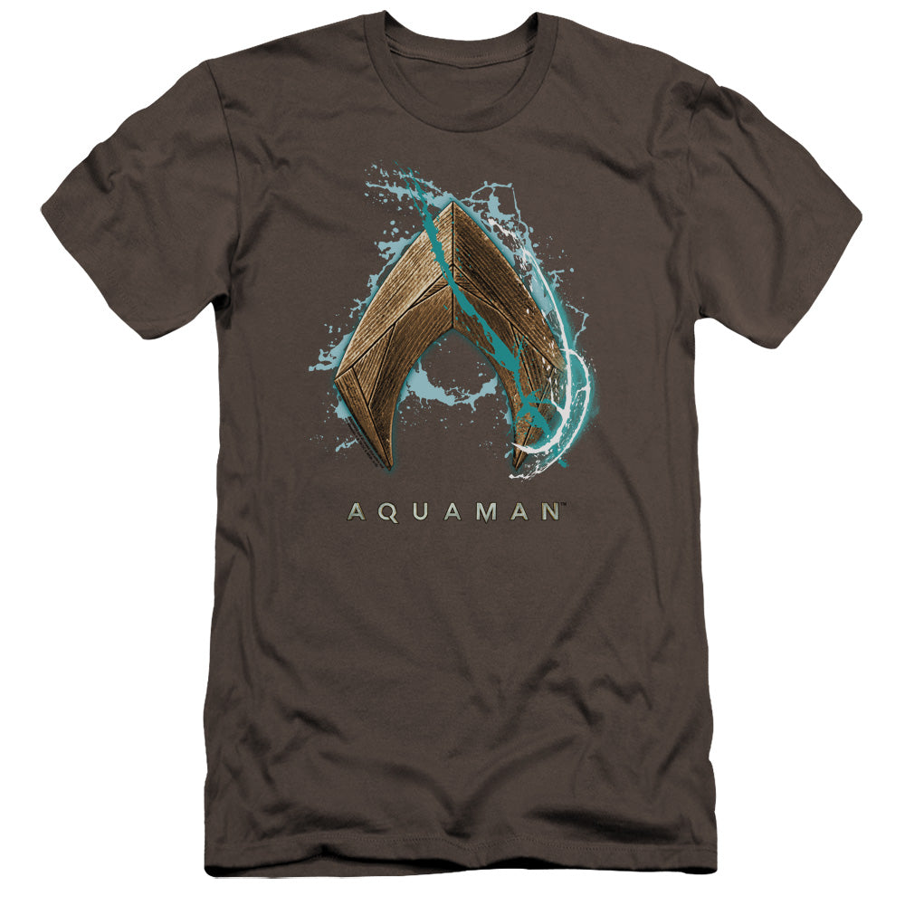 Aquaman Movie Water Shield Hbo Bella Canvas Slim Fit Charcoal T-Shirts, Hoodie, Sweatshirt