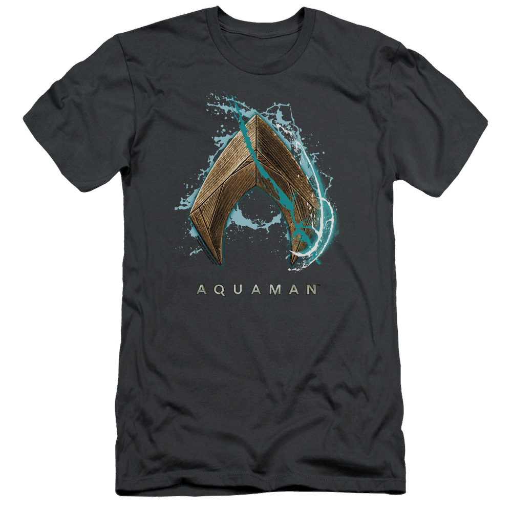 Aquaman Movie Water Shield - Men's Slim Fit T-Shirt Hoodie, Sweatshirt | CiraTrend.com