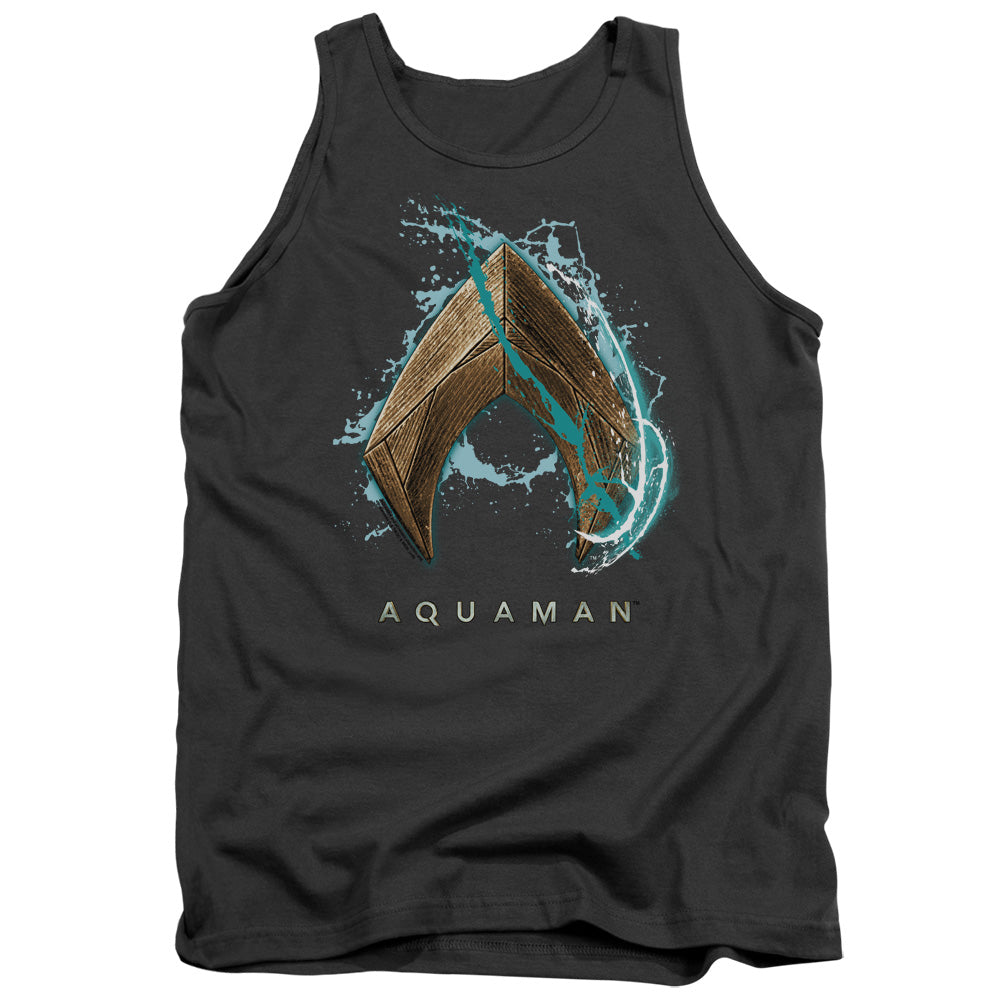Aquaman Movie Water Shield Mens Tank Top Shirt Charcoal Hoodie, Sweatshirt | CiraTrend.com