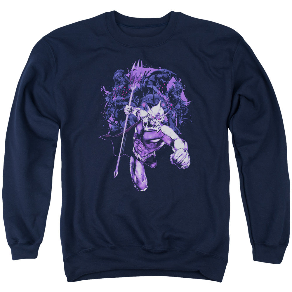 Aquaman Movie Evil Doers Mens Crewneck Sweatshirt Navy Blue T-Shirts, Hoodie | CiraTrend.com