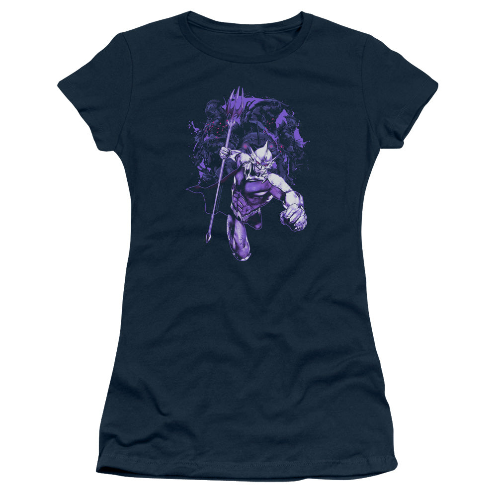 Aquaman Movie Evil Doers Junior Sheer Cap Sleeve Womens T Shirt Navy Blue Hoodie, Sweatshirt | CiraTrend.com