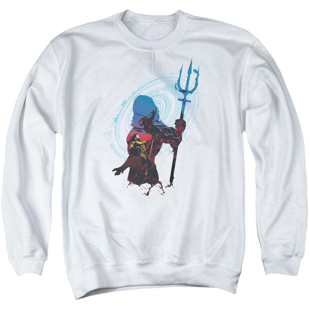 Aquaman Movie Silhouette Mens Crewneck Sweatshirt White T-Shirts, Hoodie | CiraTrend.com
