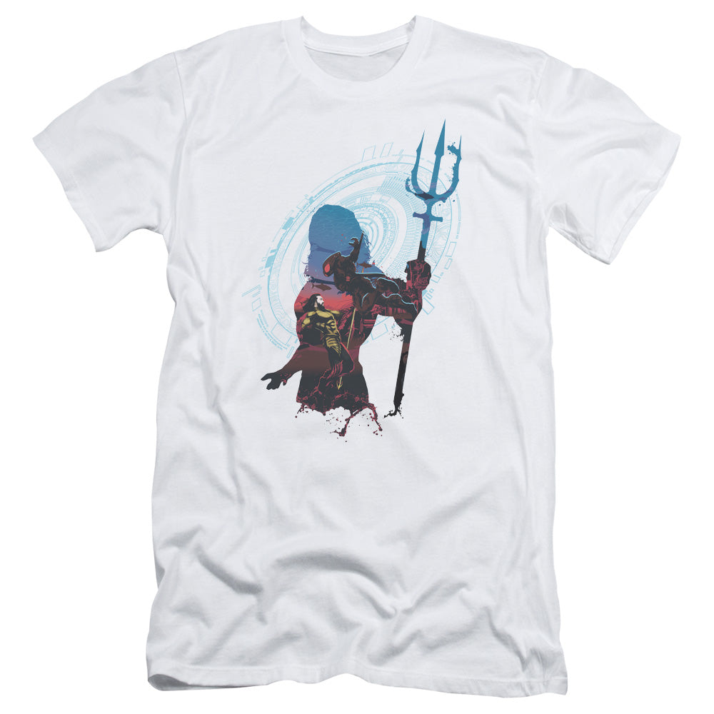 Aquaman Movie Silhouette Slim Fit Mens T Shirt White Hoodie, Sweatshirt | CiraTrend.com