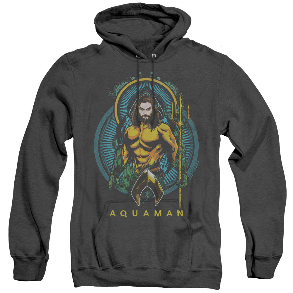 Aquaman Movie Aqua Nouveau Mens Heather Hoodie Black T-Shirts, Sweatshirt | CiraTrend.com (Image 4)
