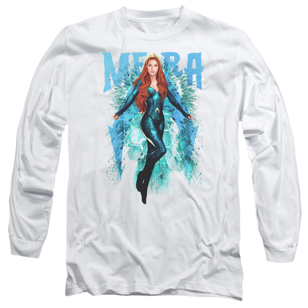 Aquaman Movie Mera Mens Long Sleeve Shirt White Hoodie, Sweatshirt | CiraTrend.com (Image 2)