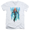 Aquaman Movie Mera Mens Slim Fit V-Neck T Shirt White Hoodie, Sweatshirt | CiraTrend.com
