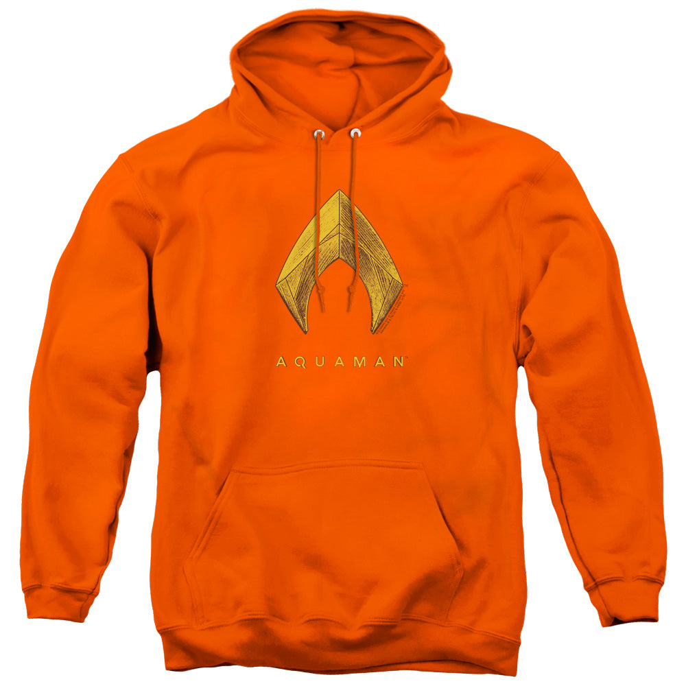 Aquaman Movie Aquaman Logo Mens Hoodie Orange T-Shirts, Sweatshirt | CiraTrend.com (Image 1)