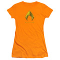 Aquaman Movie Aquaman Logo Junior Sheer Cap Sleeve Womens T Shirt Orange Hoodie, Sweatshirt | CiraTrend.com