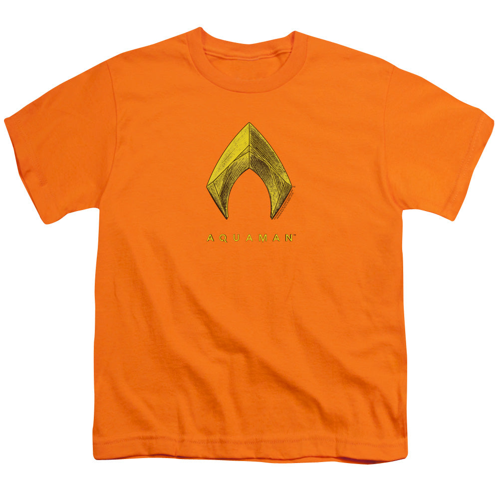 Aquaman Movie Aquaman Logo Kids Youth T Shirt Orange Hoodie, Sweatshirt | CiraTrend.com