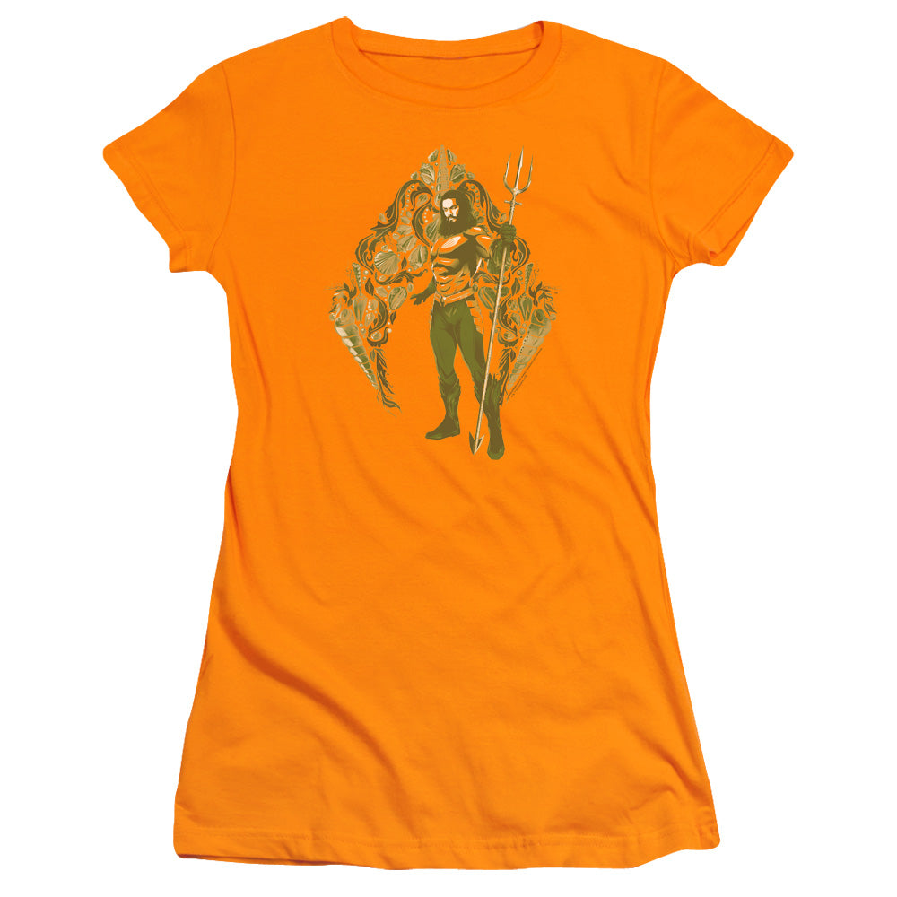 Aquaman Movie Shells Junior Sheer Cap Sleeve Womens T Shirt Orange Hoodie, Sweatshirt | CiraTrend.com