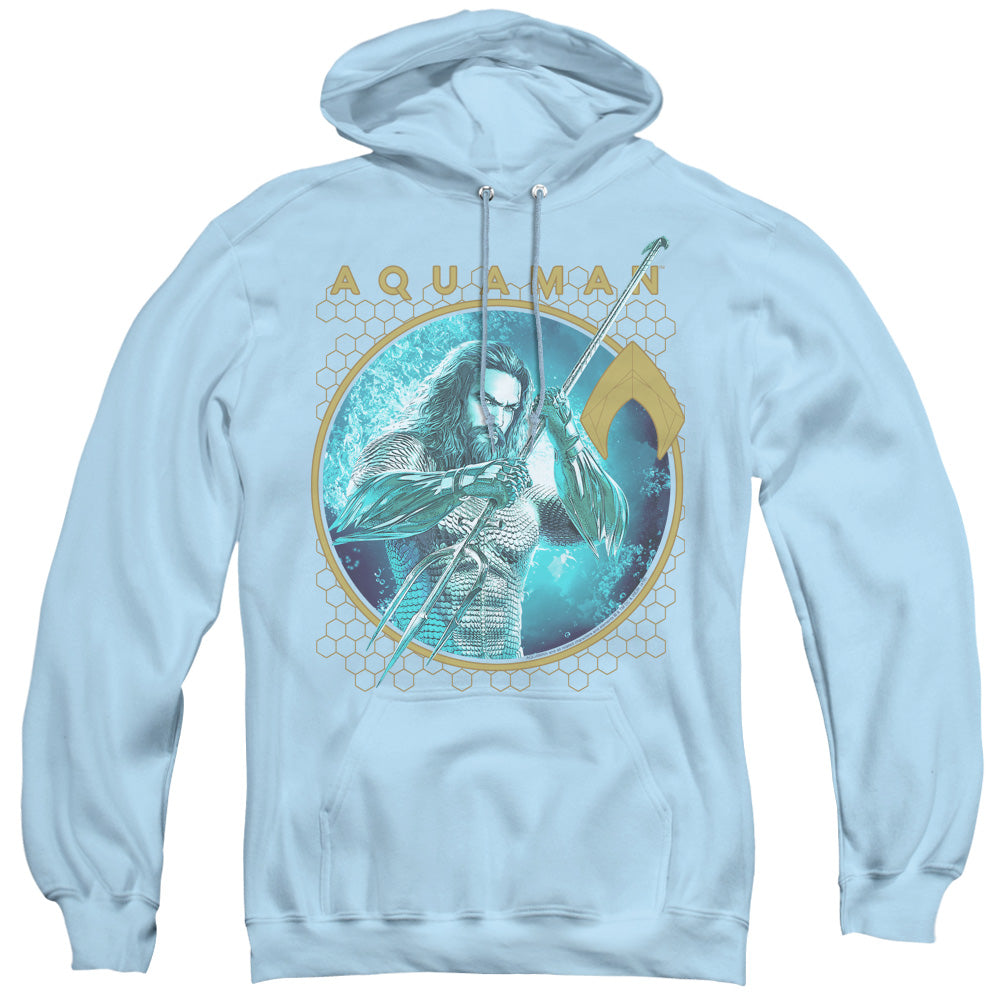 Aquaman Movie Trident Of Neptune Mens Hoodie Light Blue T-Shirts, Sweatshirt | CiraTrend.com (Image 1)