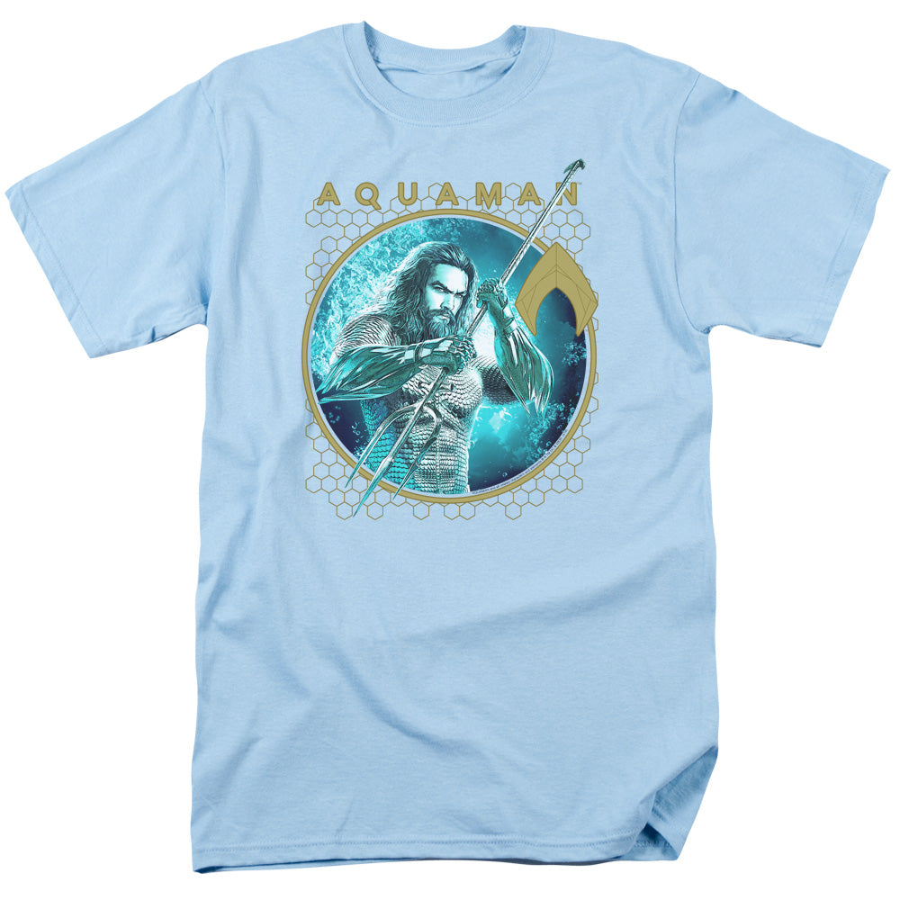 Aquaman Movie Trident Of Neptune Mens T Shirt Light Blue Hoodie, Sweatshirt | CiraTrend.com