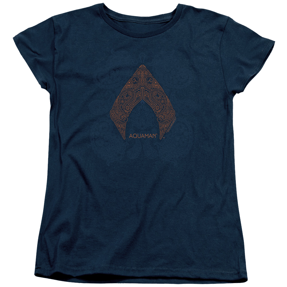 Aquaman Movie Aqua Paisley - Women's T-Shirt Hoodie, Sweatshirt | CiraTrend.com