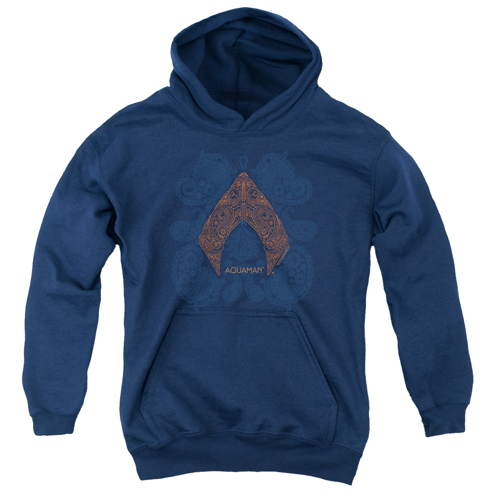 Aquaman Movie Aqua Paisley - Youth Hoodie T-Shirts, Sweatshirt | CiraTrend.com