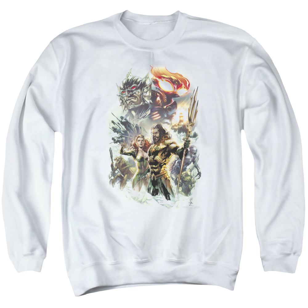 Aquaman Movie King Of Atlantis - Men's Crewneck Sweatshirt T-Shirts, Hoodie | CiraTrend.com