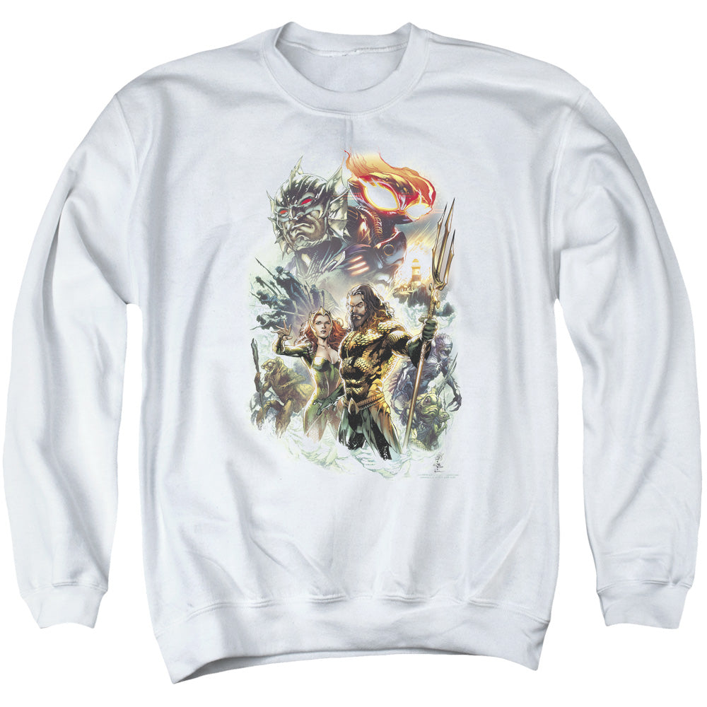 Aquaman Movie King Of Atlantis Mens Crewneck Sweatshirt White T-Shirts, Hoodie | CiraTrend.com