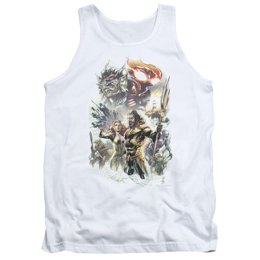 Aquaman Movie King Of Atlantis Mens Tank Top Shirt White Hoodie, Sweatshirt | CiraTrend.com