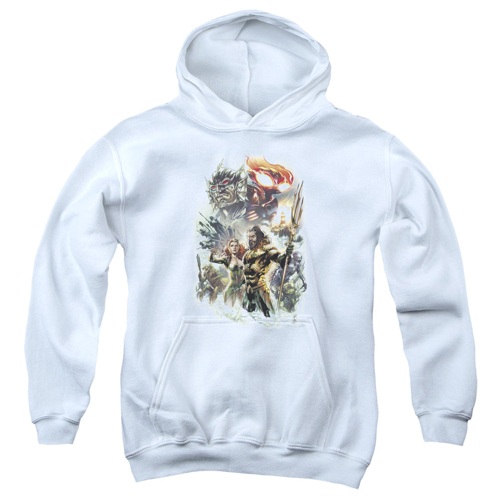 Aquaman Movie King Of Atlantis Kids Youth Hoodie White T-Shirts, Sweatshirt | CiraTrend.com