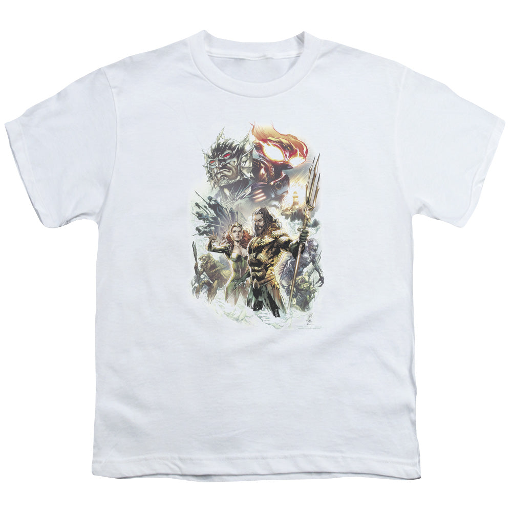 Aquaman Movie King Of Atlantis Kids Youth T Shirt White Hoodie, Sweatshirt | CiraTrend.com