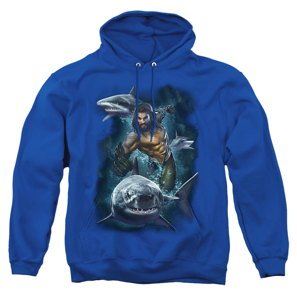 Aquaman Movie Swimming With Sharks Mens Hoodie Black T-Shirts, Sweatshirt | CiraTrend.com (Image 3)