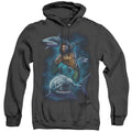 Aquaman Movie Swimming With Sharks Mens Heather Hoodie Black T-Shirts, Sweatshirt | CiraTrend.com (Image 1)