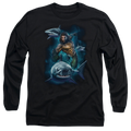 Aquaman Movie Swimming With Sharks - Men's Long Sleeve T-Shirt Hoodie, Sweatshirt | CiraTrend.com